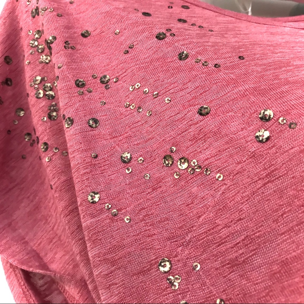 NWT Soho Jeans New York & Company Peach & Gold Top - Picture 3 of 11